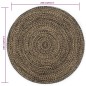vidaXL Teppich Handgefertigt Jute Schwarz und Braun 240 cm vidaXL Teppich Handgefertigt Jute Schwarz und Braun 240 cm