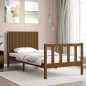 vidaXL Massivholzbett mit Kopfteil Honigbraun 90x200 cm vidaXL Massivholzbett mit Kopfteil Honigbraun 90x200 cm