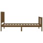 vidaXL Massivholzbett mit Kopfteil Honigbraun 90x200 cm vidaXL Massivholzbett mit Kopfteil Honigbraun 90x200 cm