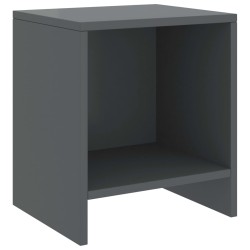 vidaXL Nachttische 2 Stk. Dunkelgrau 35x30x40 cm Kiefer Massivholz