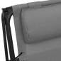 Klappbare Liegestühle 2 Stk. Textilene Grau Klappbare Liegestühle 2 Stk. Textilene Grau