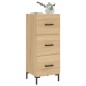 vidaXL Sideboard Sonoma-Eiche 34,5x34x90 cm Holzwerkstoff vidaXL Sideboard Sonoma-Eiche 34,5x34x90 cm Holzwerkstoff