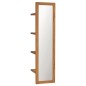 vidaXL Wandspiegel mit Regalen 30×30×120 cm Teak Massivholz vidaXL Wandspiegel mit Regalen 30×30×120 cm Teak Massivholz