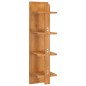 vidaXL Wandspiegel mit Regalen 30×30×120 cm Teak Massivholz vidaXL Wandspiegel mit Regalen 30×30×120 cm Teak Massivholz