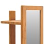 vidaXL Wandspiegel mit Regalen 30×30×120 cm Teak Massivholz vidaXL Wandspiegel mit Regalen 30×30×120 cm Teak Massivholz