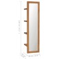 vidaXL Wandspiegel mit Regalen 30×30×120 cm Teak Massivholz vidaXL Wandspiegel mit Regalen 30×30×120 cm Teak Massivholz