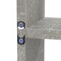 vidaXL Wandregal mit 8 Fächern Betongrau vidaXL Wandregal mit 8 Fächern Betongrau