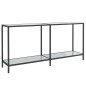 vidaXL Konsolentisch Weiß 160x35x75,5 cm cm Hartglas vidaXL Konsolentisch Weiß 160x35x75,5 cm cm Hartglas