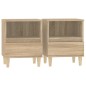 vidaXL Nachttische 2 Stk. Sonoma-Eiche 40x35x50 cm vidaXL Nachttische 2 Stk. Sonoma-Eiche 40x35x50 cm