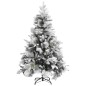 vidaXL Weihnachtsbaum mit Zapfen Beschneit 150 cm PVC & PE vidaXL Weihnachtsbaum mit Zapfen Beschneit 150 cm PVC & PE