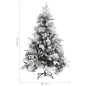 vidaXL Weihnachtsbaum mit Zapfen Beschneit 150 cm PVC & PE vidaXL Weihnachtsbaum mit Zapfen Beschneit 150 cm PVC & PE