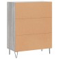 vidaXL Sideboard Grau Sonoma 69,5x34x90 cm Holzwerkstoff vidaXL Sideboard Grau Sonoma 69,5x34x90 cm Holzwerkstoff