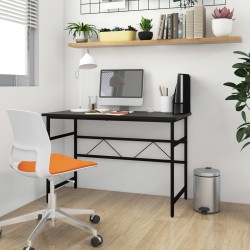 vidaXL Computertisch Schwarz 105x55x72 cm MDF und Metall