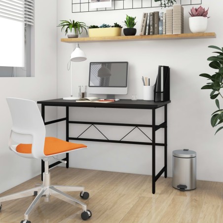 vidaXL Computertisch Schwarz 105x55x72 cm MDF und Metall
