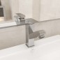 vidaXL Waschbeckenarmatur mit Herausziehbarer Brause Silbern 157x172 mm vidaXL Waschbeckenarmatur mit Herausziehbarer Brause Silbern 157x172 mm