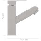 vidaXL Waschbeckenarmatur mit Herausziehbarer Brause Silbern 157x172 mm vidaXL Waschbeckenarmatur mit Herausziehbarer Brause Silbern 157x172 mm