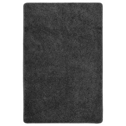 vidaXL Shaggy-Teppich Dunkelgrau 200x290 cm Rutschfest