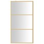 vidaXL Duschwand für Begehbare Dusche ESG Klarglas Golden 115x195cm vidaXL Duschwand für Begehbare Dusche ESG Klarglas Golden 115x195cm