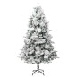 vidaXL Weihnachtsbaum mit LEDs & Zapfen Beschneit 195 cm PVC & PE vidaXL Weihnachtsbaum mit LEDs & Zapfen Beschneit 195 cm PVC & PE