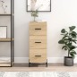 vidaXL Sideboard Sonoma-Eiche 34,5x34x90 cm Holzwerkstoff vidaXL Sideboard Sonoma-Eiche 34,5x34x90 cm Holzwerkstoff