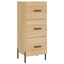 vidaXL Sideboard Sonoma-Eiche 34,5x34x90 cm Holzwerkstoff
