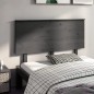 vidaXL Kopfteil Grau 124x6x82,5 cm Massivholz Kiefer