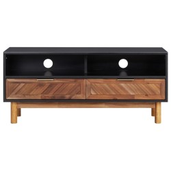 vidaXL TV-Schrank 100x35x45 cm Akazie Massivholz und MDF