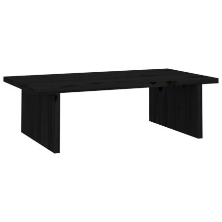 vidaXL Monitorständer Schwarz 50x27x15 cm Massivholz Kiefer