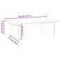 vidaXL Monitorständer Schwarz 50x27x15 cm Massivholz Kiefer vidaXL Monitorständer Schwarz 50x27x15 cm Massivholz Kiefer