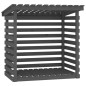 vidaXL Kaminholzregal Grau 108x73x108 cm Massivholz Kiefer