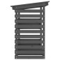 vidaXL Kaminholzregal Grau 108x73x108 cm Massivholz Kiefer