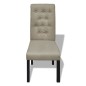 vidaXL Esszimmerstühle 2 Stk. Beige Stoff vidaXL Esszimmerstühle 2 Stk. Beige Stoff