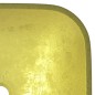 vidaXL Waschbecken Glas 42x42x14 cm Gold vidaXL Waschbecken Glas 42x42x14 cm Gold