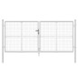 vidaXL Mesh-Gartentor Silbern 300x175 cm Verzinkter Stahl vidaXL Mesh-Gartentor Silbern 300x175 cm Verzinkter Stahl