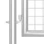 vidaXL Mesh-Gartentor Silbern 300x175 cm Verzinkter Stahl vidaXL Mesh-Gartentor Silbern 300x175 cm Verzinkter Stahl