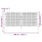 vidaXL Mesh-Gartentor Silbern 300x175 cm Verzinkter Stahl vidaXL Mesh-Gartentor Silbern 300x175 cm Verzinkter Stahl