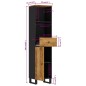 vidaXL Badschrank 38x33x160 cm Massivholz Mango vidaXL Badschrank 38x33x160 cm Massivholz Mango