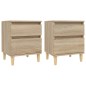 vidaXL Nachttische 2 Stk. Sonoma-Eiche 40x35x50 cm vidaXL Nachttische 2 Stk. Sonoma-Eiche 40x35x50 cm