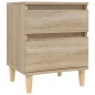 vidaXL Nachttische 2 Stk. Sonoma-Eiche 40x35x50 cm vidaXL Nachttische 2 Stk. Sonoma-Eiche 40x35x50 cm