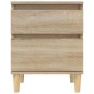 vidaXL Nachttische 2 Stk. Sonoma-Eiche 40x35x50 cm vidaXL Nachttische 2 Stk. Sonoma-Eiche 40x35x50 cm