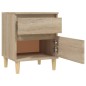 vidaXL Nachttische 2 Stk. Sonoma-Eiche 40x35x50 cm vidaXL Nachttische 2 Stk. Sonoma-Eiche 40x35x50 cm