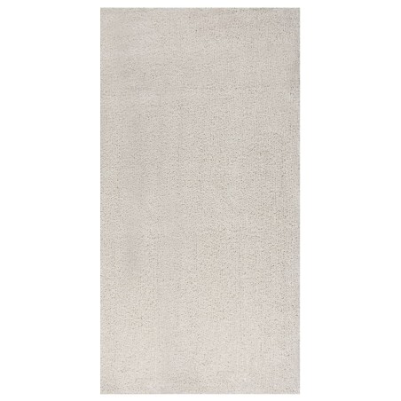 vidaXL Teppich Shaggy Hochflor Creme 80x150 cm