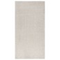 vidaXL Teppich Shaggy Hochflor Creme 80x150 cm