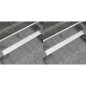 vidaXL Lineare Duschrinnen 2 Stk. Blasen 1030 x 140 mm Edelstahl vidaXL Lineare Duschrinnen 2 Stk. Blasen 1030 x 140 mm Edelstahl