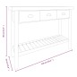 vidaXL Konsolentisch 110x35x80 cm Massivholz Tanne vidaXL Konsolentisch 110x35x80 cm Massivholz Tanne