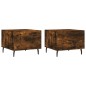 vidaXL Couchtische 2 Stk. Räuchereiche 50x50x40 cm Holzwerkstoff vidaXL Couchtische 2 Stk. Räuchereiche 50x50x40 cm Holzwerkstoff