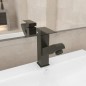 vidaXL Waschbeckenarmatur mit Herausziehbarer Brause Grau 157x172 mm vidaXL Waschbeckenarmatur mit Herausziehbarer Brause Grau 157x172 mm