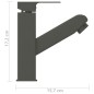 vidaXL Waschbeckenarmatur mit Herausziehbarer Brause Grau 157x172 mm vidaXL Waschbeckenarmatur mit Herausziehbarer Brause Grau 157x172 mm