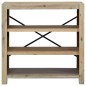 vidaXL Bücherregal 3 Fächer 80x30x80 cm Massivholz Akazie vidaXL Bücherregal 3 Fächer 80x30x80 cm Massivholz Akazie