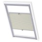 vidaXL Plissee Cremeweiß CK04 vidaXL Plissee Cremeweiß CK04